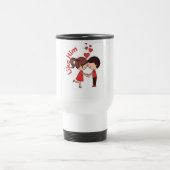 Cute Couple "Like Him" Romantic Cartoon Coffee Mug トラベルマグ (中央)