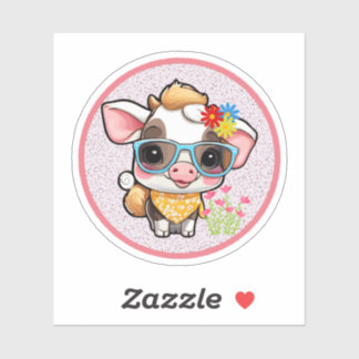 cute cow シール