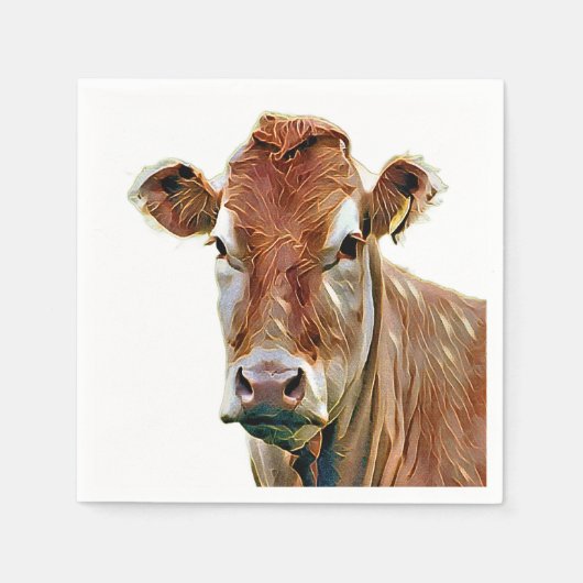 CUTE COW スタンダードカクテルナプキン (正面)