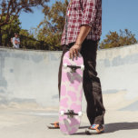 Cute Cow Animal Print Pattern Aesthetic Pink  スケートボード<br><div class="desc">Cute Cow Animal Print Pattern Aesthetic Pink Skateboard</div>
