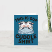 Cute Cow Couple This Is Our Cuddle  カード (正面)