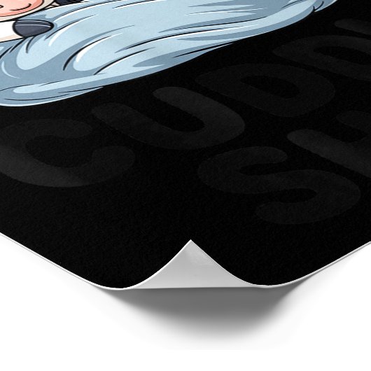 Cute Cow Couple This Is Our Cuddle  ポスター (角)