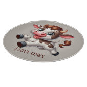 Cute cow lovers customizable カッティングボード (角)