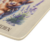 Cute cow lovers kitchen welcome カッティングボード (角)