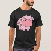 Cute Cow Milk Yoghurt Strawberry Tシャツ (正面)