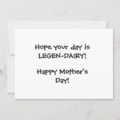 Cute Cow Mother’s Day シーズンカード (裏面)