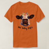 Cute Cow Not Today Heifer Funny Gift Please Farmer Tシャツ (デザイン正面)
