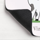 Cute Cow Pink Mouse Pad マウスパッド (コーナー)