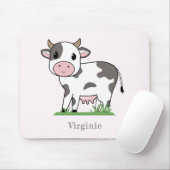 Cute Cow Pink Mouse Pad マウスパッド (マウス)
