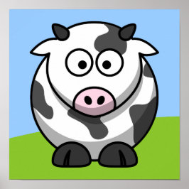 Cute Cow Print ポスター