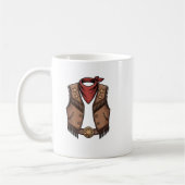 Cute Cowboy Western Cowboy Outfit Men コーヒーマグカップ (左)