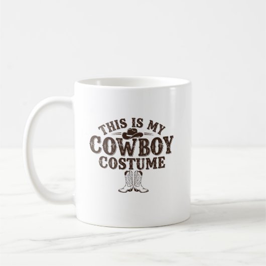 Cute Cowboy Western Cowboy Outfit Men  Coffee Mug コーヒーマグカップ (左)