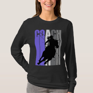Cute Cowgirl Coach Instructor Cow Girls Rides Hors Tシャツ