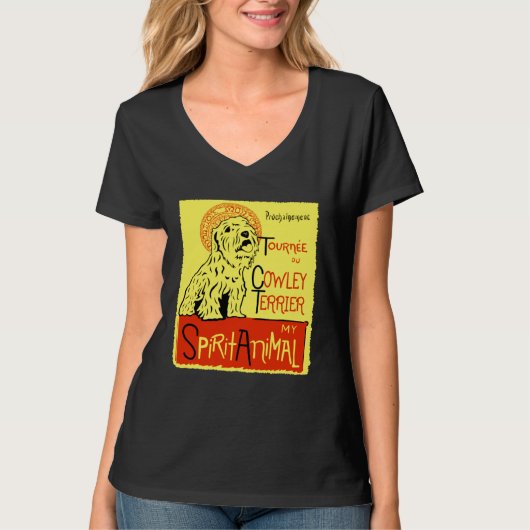 Cute Cowley Terrier Dog Celium Sealy Sealyham Terr Tシャツ (正面)