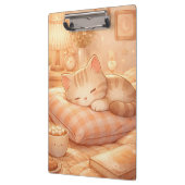 Cute Cozy Sleeping Cat Clipboard クリップボード (左)