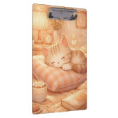 Cute Cozy Sleeping Cat Clipboard クリップボード (右)