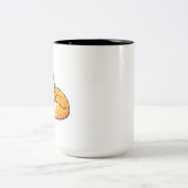 Cute Cozy Sleeping Fox ツートーンマグカップ (中央)