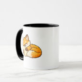 Cute Cozy Sleeping Fox マグカップ (正面左)