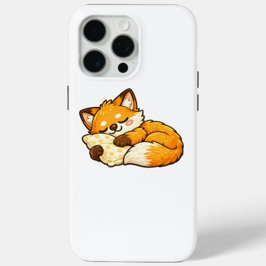 Cute Cozy Sleeping Fox Case-Mate iPhoneケース (裏面)