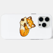 Cute Cozy Sleeping Fox Case-Mate iPhoneケース (裏面 (横))