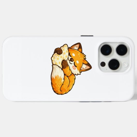 Cute Cozy Sleeping Fox Case-Mate iPhoneケース (裏面 (横))