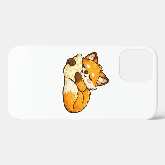 Cute Cozy Sleeping Fox Case-Mate iPhoneケース (裏面 (横))