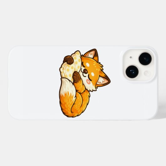 Cute Cozy Sleeping Fox Case-Mate iPhoneケース (裏面 (横))