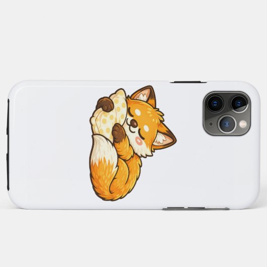 Cute Cozy Sleeping Fox Case-Mate iPhoneケース (裏面(横))