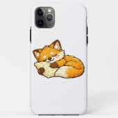 Cute Cozy Sleeping Fox Case-Mate iPhoneケース (裏面)
