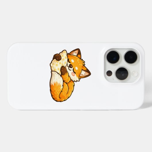 Cute Cozy Sleeping Fox Case-Mate iPhoneケース (裏面 (横))