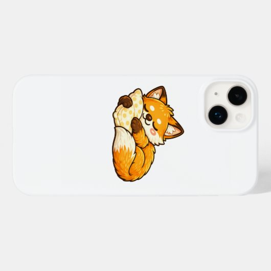 Cute Cozy Sleeping Fox Case-Mate iPhoneケース (裏面 (横))