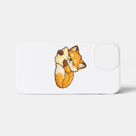 Cute Cozy Sleeping Fox iPhoneケース (裏面横)