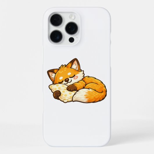 Cute Cozy Sleeping Fox iPhoneケース (裏面)