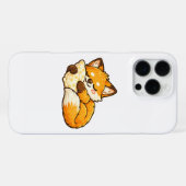 Cute Cozy Sleeping Fox iPhoneケース (裏面横)