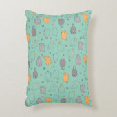 Cute & Cozy Sleepy Cat Dreams Pattern アクセントクッション (正面(垂直))