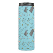 Cute & Cozy Sleepy Cat Dreams Pattern タンブラー (裏面)