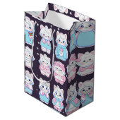 Cute cozy winter stickers  ミディアムペーパーバッグ (正面アングル)