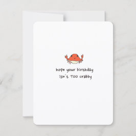 Cute Crab Birthday Card シーズンカード