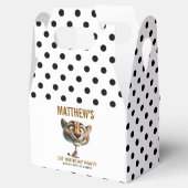 Cute Crazy Cheetah Farm Theme 1st Birthday フェイバーボックス (オープン)