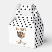 Cute Crazy Cheetah Farm Theme 1st Birthday フェイバーボックス (正面サイド)