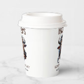 Cute Crazy Cheetah Farm Theme 1st Birthday 紙コップ (右)