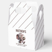 Cute Crazy elephant Farm Theme 1st Birthday フェイバーボックス (オープン)