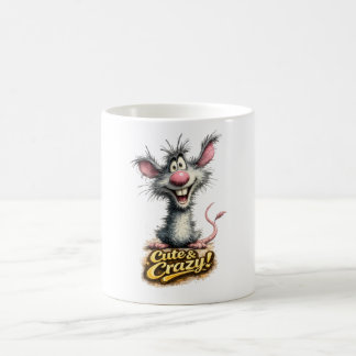 🐭💥 “Cute & Crazy!” Mug ☕😜 コーヒーマグカップ