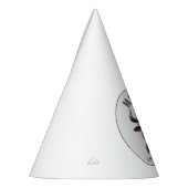 Cute Crazy Wildebeest  Farm Theme 1st Birthday パーティーハット (左)