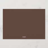 Cute Crazy wildebeest Farm Theme 1st Birthday 招待状 (裏面)