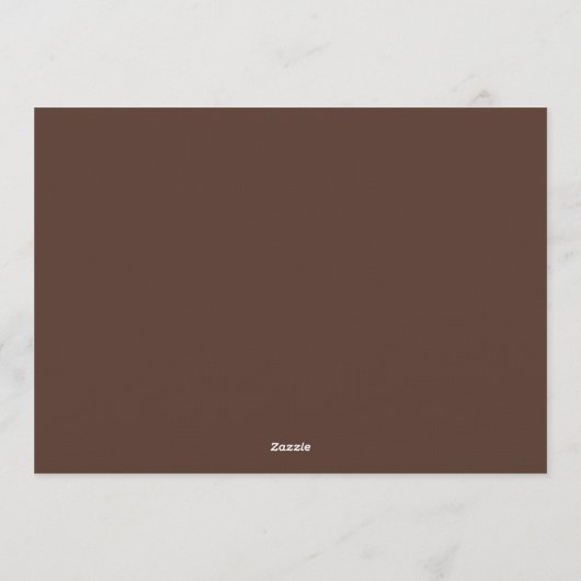 Cute Crazy wildebeest Farm Theme 1st Birthday 招待状 (裏面)