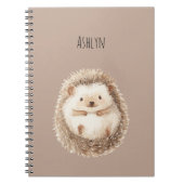 Cute Cream Hedgehog ノートブック (正面)
