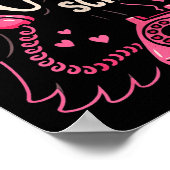 Cute Creepy Horror Make My Heart Scream Valentine’ ポスター (角)