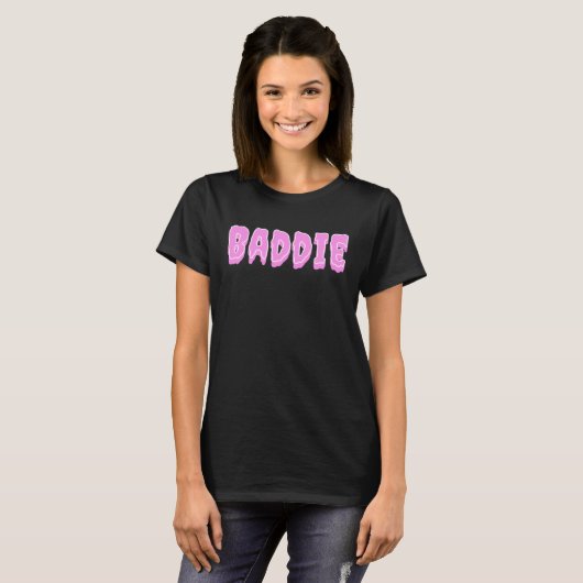 Cute & Creepy Pink Baddie Tシャツ (正面フル)
