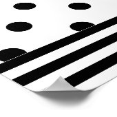 Cute Crimson Bow Baby Shower ポスター (角)